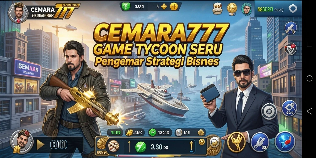 Screenshot CEMARA777 menampilkan gameplay Tycoon yang memukau.