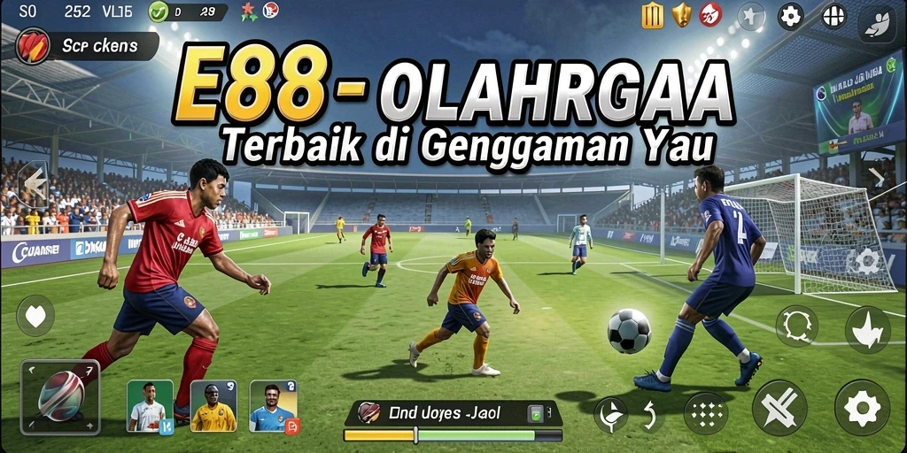 Screenshot gameplay E88 menampilkan aksi seru dalam permainan olahraga.