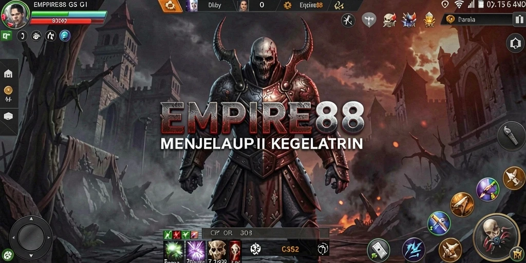 Tangkapan layar gameplay menampilkan suasana menyeramkan di EMPIRE88.