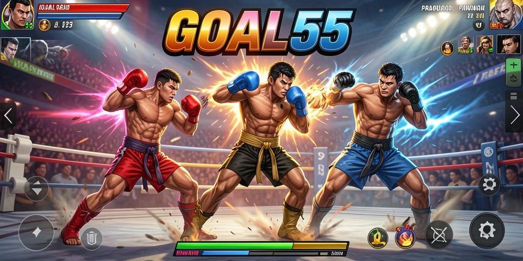 Gameplay Fighting seru dan menegangkan di GOAL55.