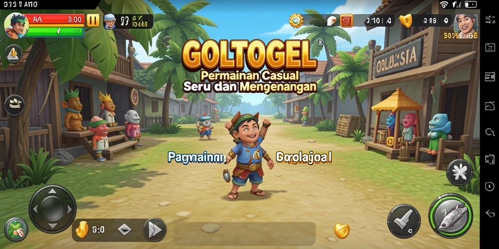 Tampilan gameplay GOLTOGEL yang menarik dan menyenangkan.