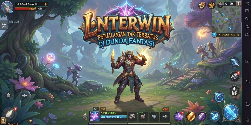 Cuplikan gameplay LNTERWIN yang menampilkan aksi petualangan seru.
