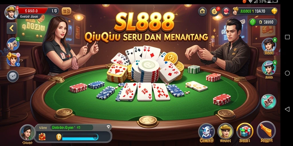 Gameplay SL888 QiuQiu yang penuh aksi dan strategi.