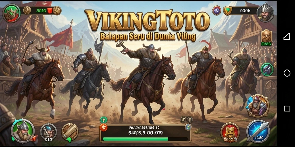 Gameplay VIKINGTOTO yang menegangkan dan seru di arena balap.
